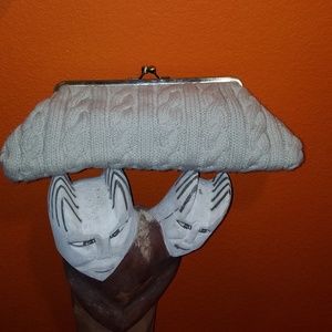COPY - Knit, sweater clutch bag